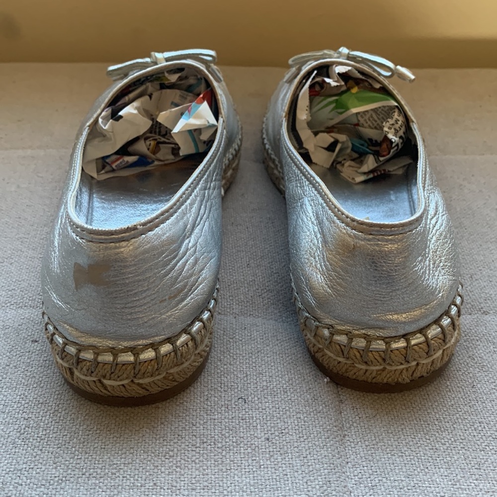 Prada Women's Espadrilles Silver Size 38/7.5 SB11 - Picture 3 of 16